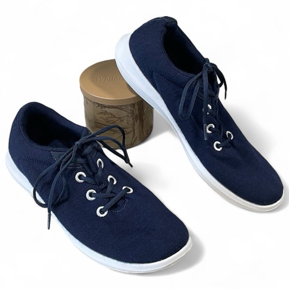 Merinos Wool Sneakers Women's Size 11 Blue/White Lightweight Casual Lace Up